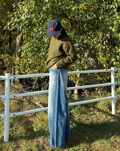 ワイドバギーデニムパンツ　SM0079