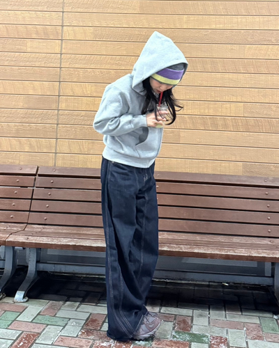 【即納】サイドラインデニムパンツ　SM0146