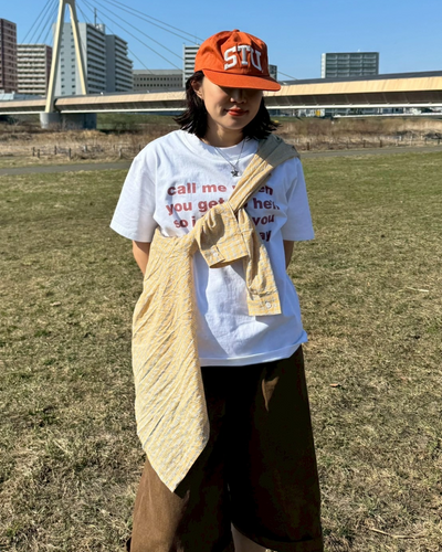 【即納】テキストプリントTシャツ SM0223