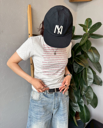 ライトレタリングミニTシャツ SM1023