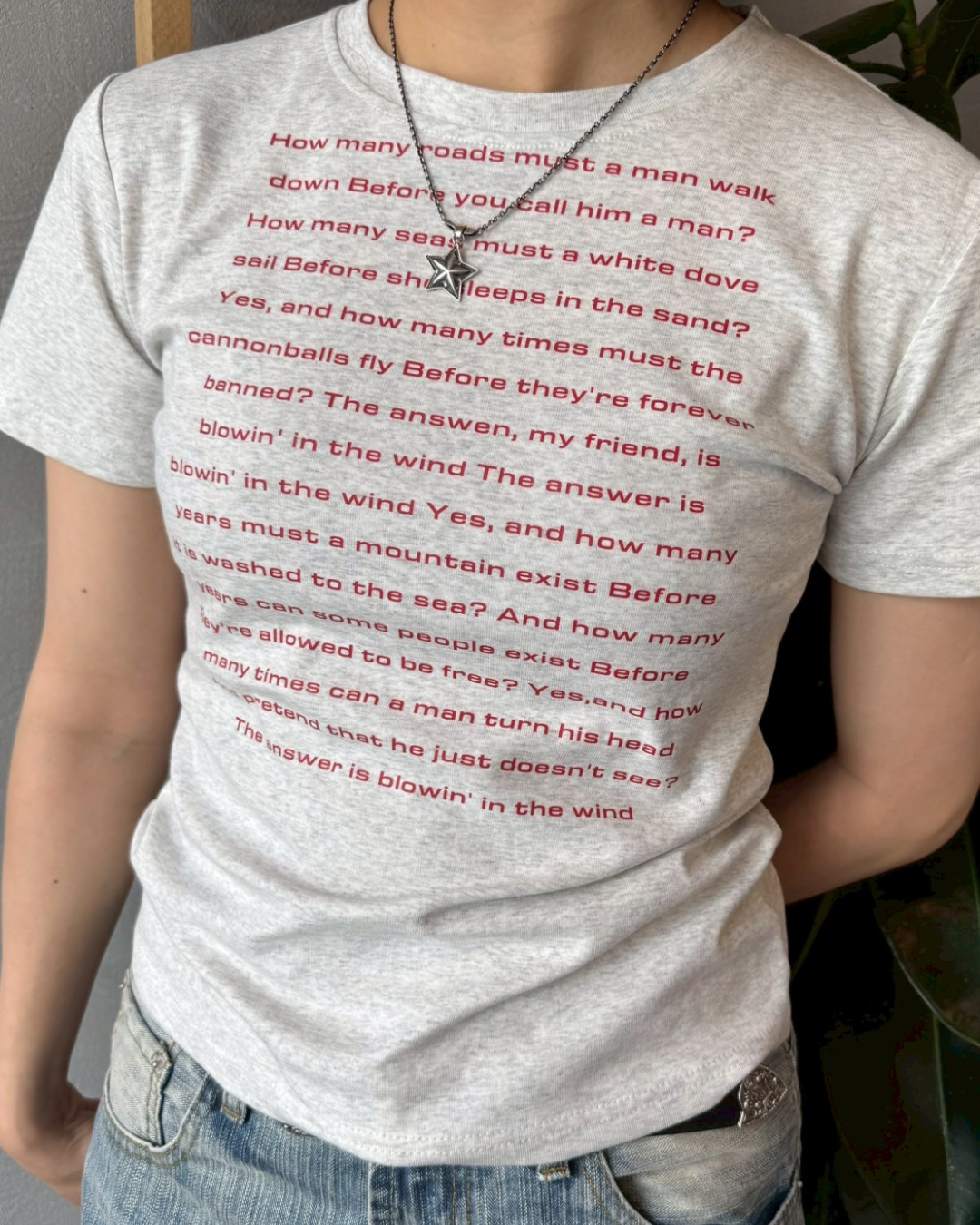 ライトレタリングミニTシャツ SM1023