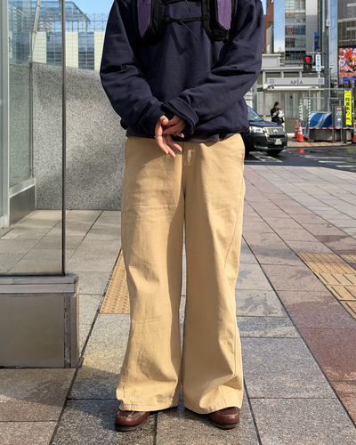 ベージュハイウエストワイドパンツ SM2000