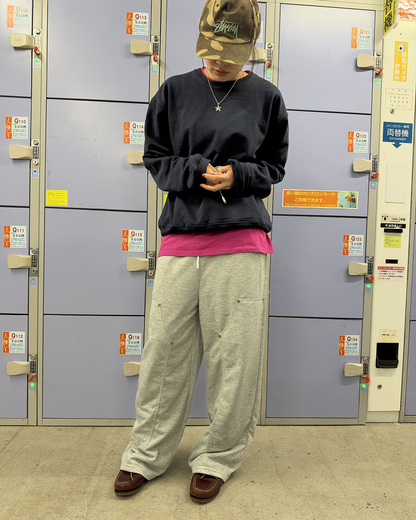 ワイドレッグリベットスウェットパンツ SM2007