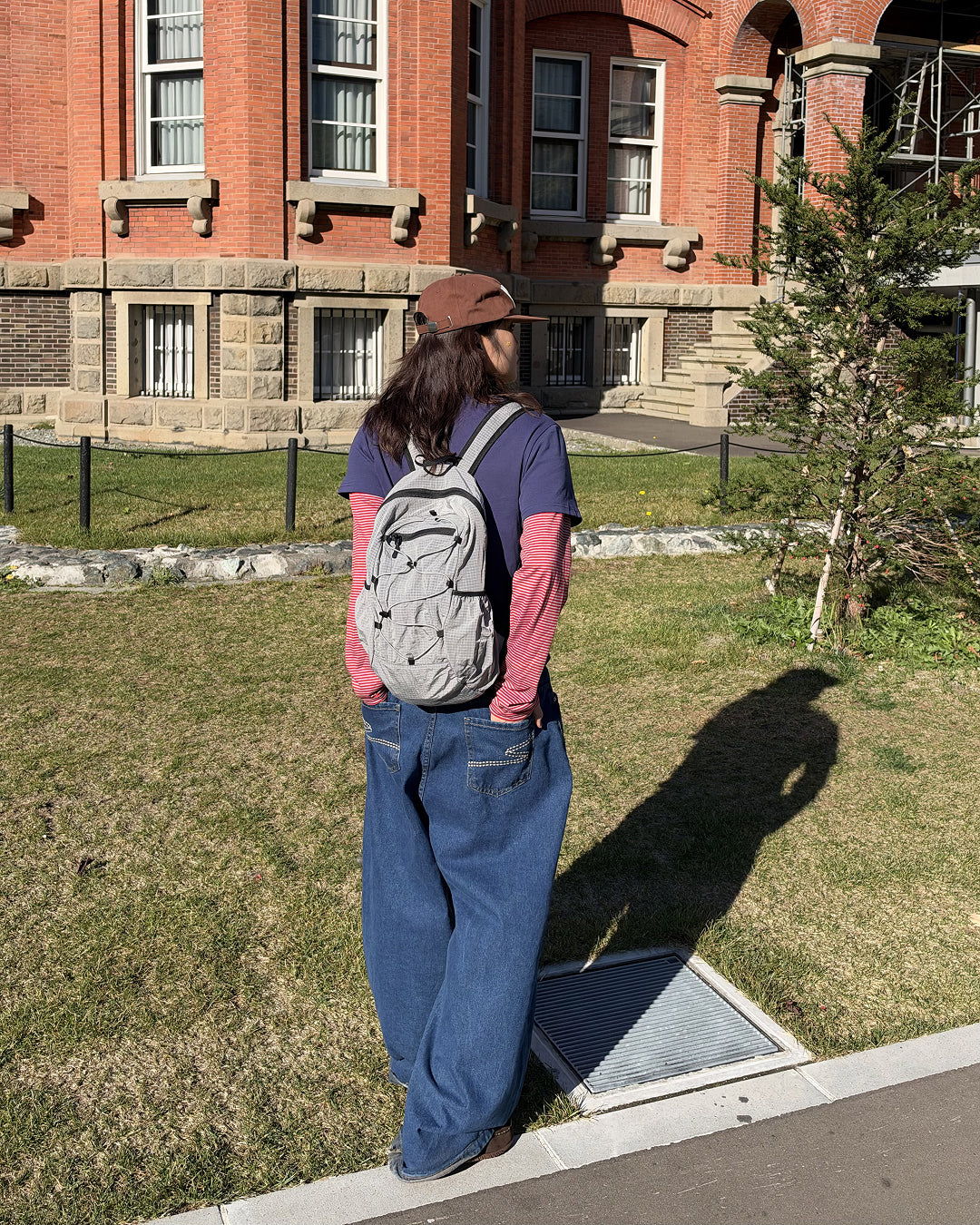 フェイクツーピースパッチワークトップス SM2019