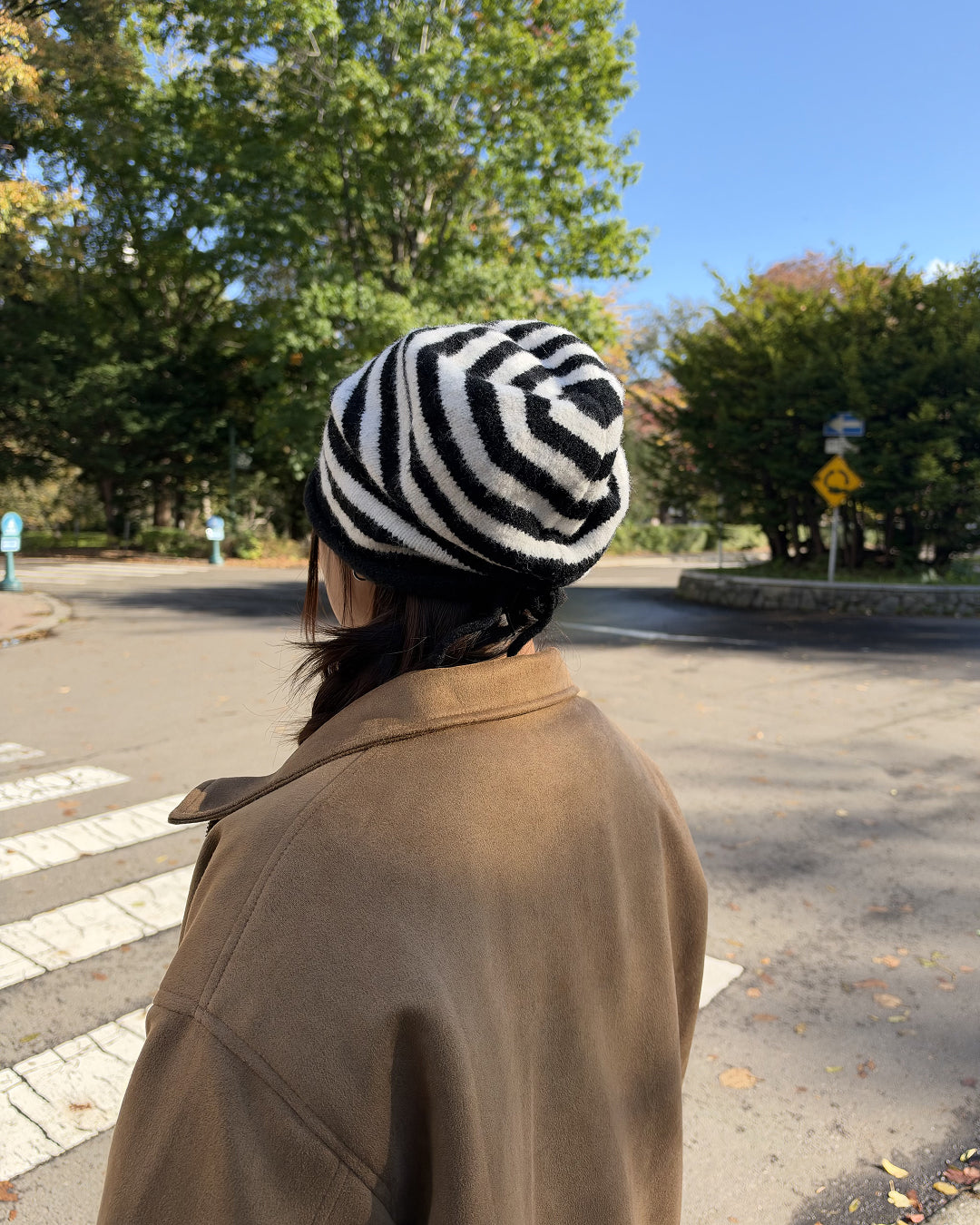 ストライプロールアップニット SM2039