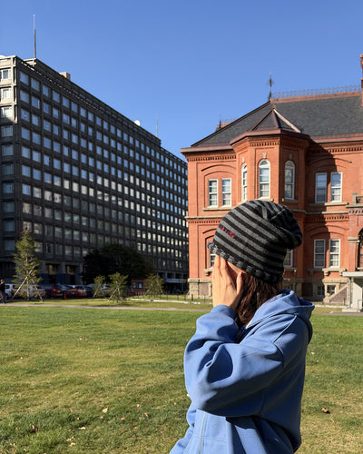 ストライプニットビーニー SM2040