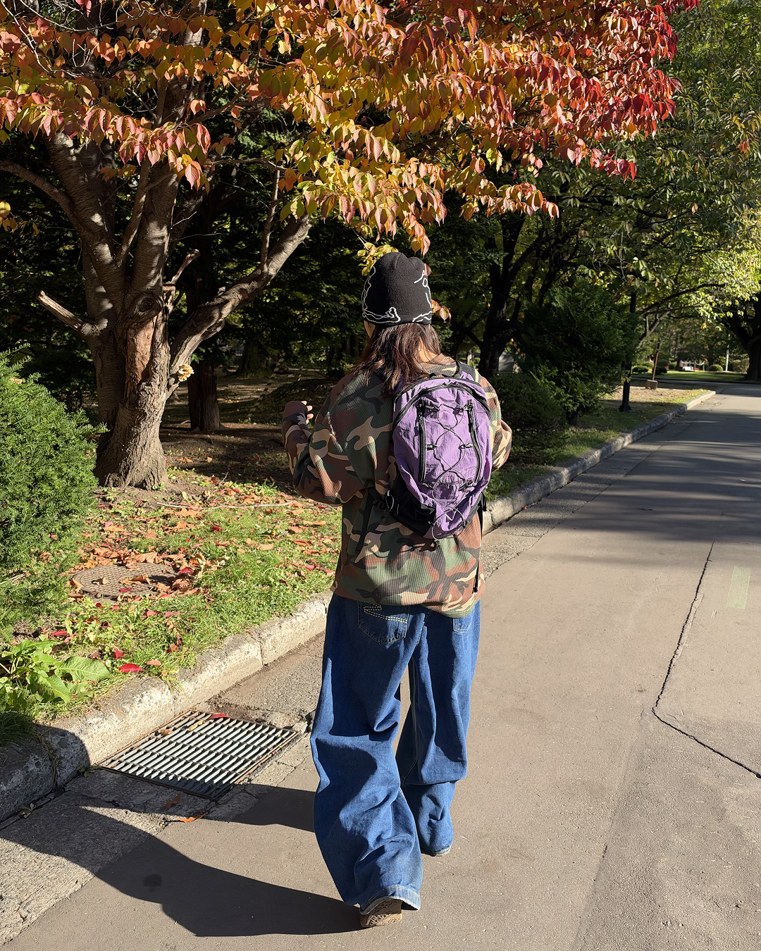 カモフラージュワッフルロングスリーブ SM2066