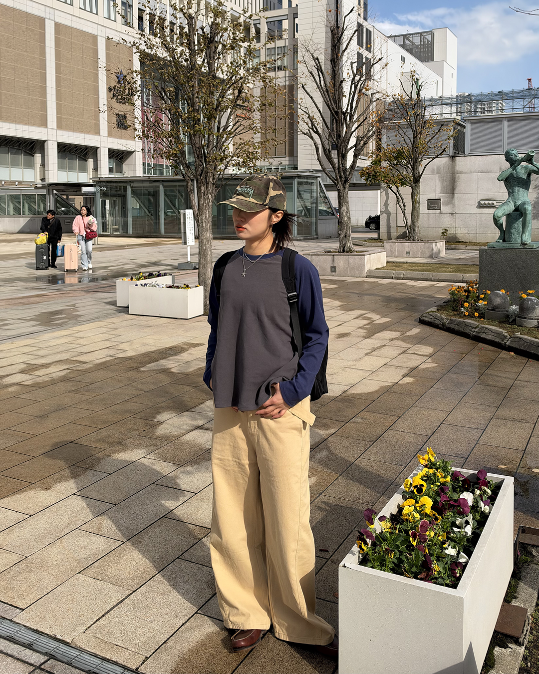 ベーシックバイカラーラグランTシャツ SM2094