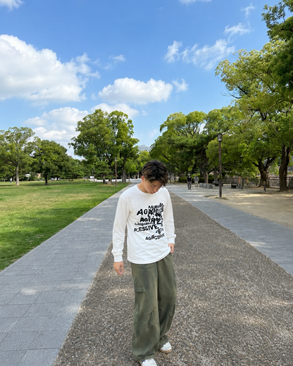 ストリートレトロプリント長袖T SP0075
