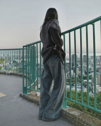 オーバーサイズグレーセーター SR0012