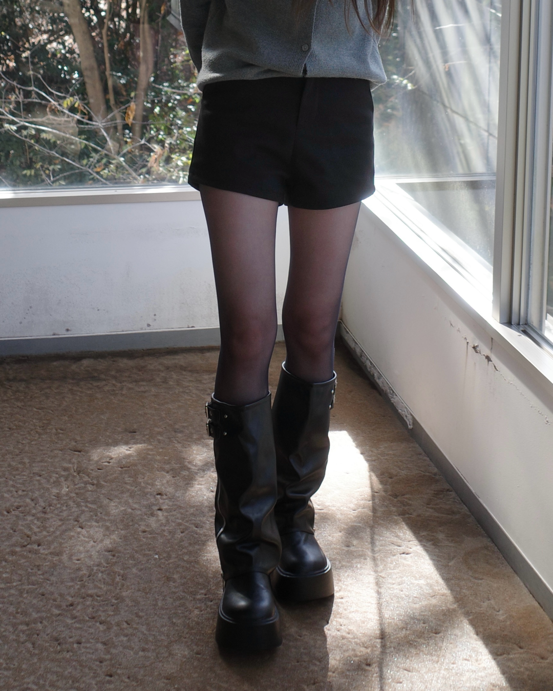 ハイウエストウールショーツ SR0015