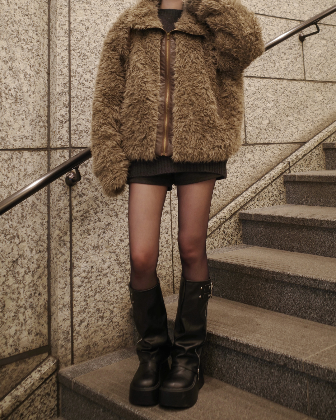 ジップアップファーブルゾン SR0025