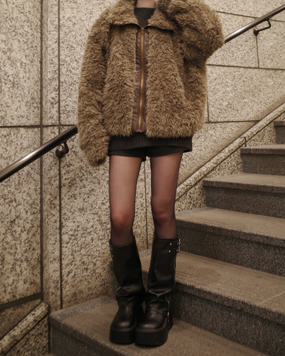 ジップアップファーブルゾン SR0025