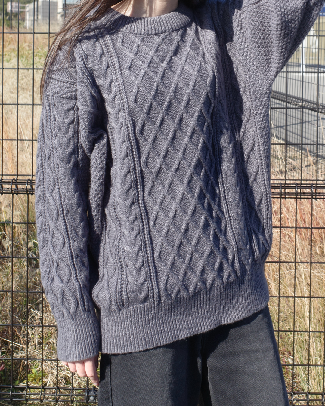 ケーブルニットプルオーバー SR0047