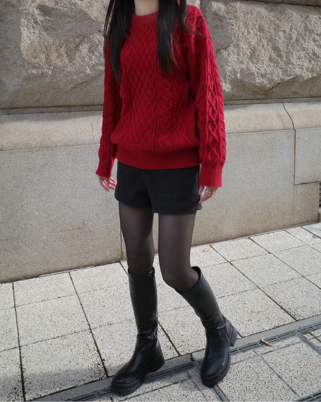 ケーブルニットプルオーバー SR0047