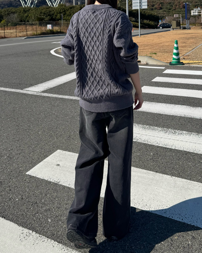 ケーブルニットプルオーバー SR0047