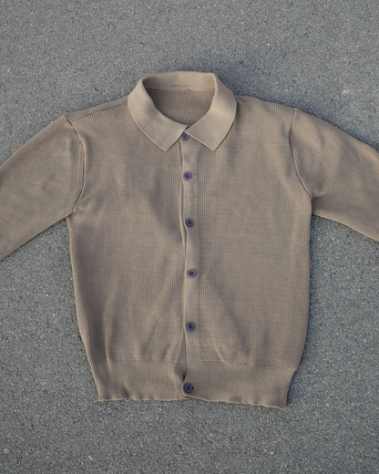 襟付きリブニットカーディガン SR0106