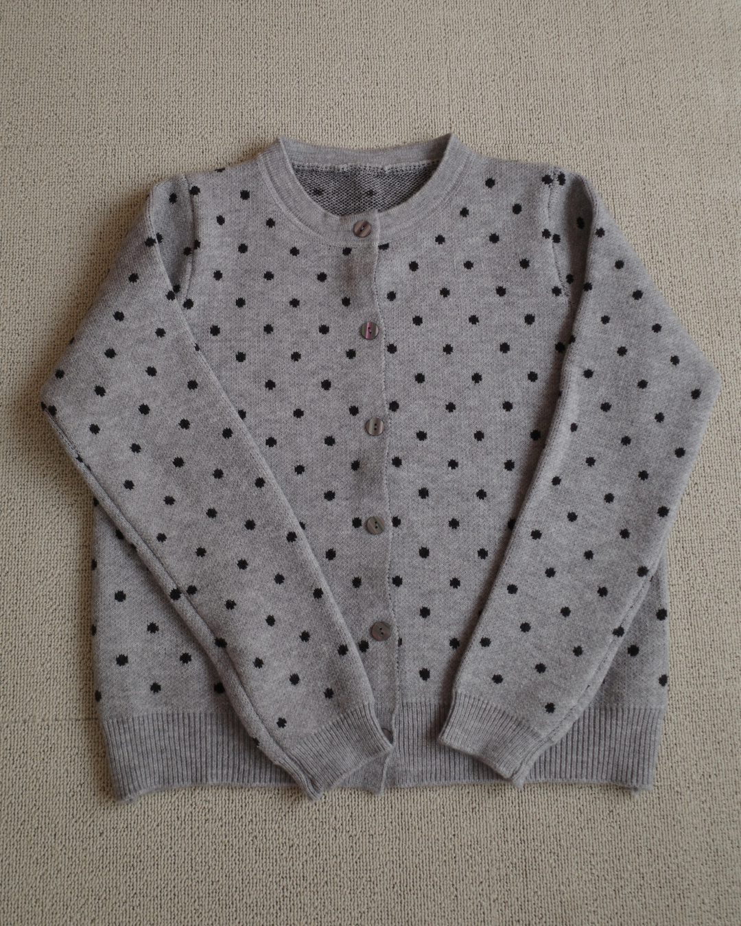 水玉ニットカーディガン SR0143