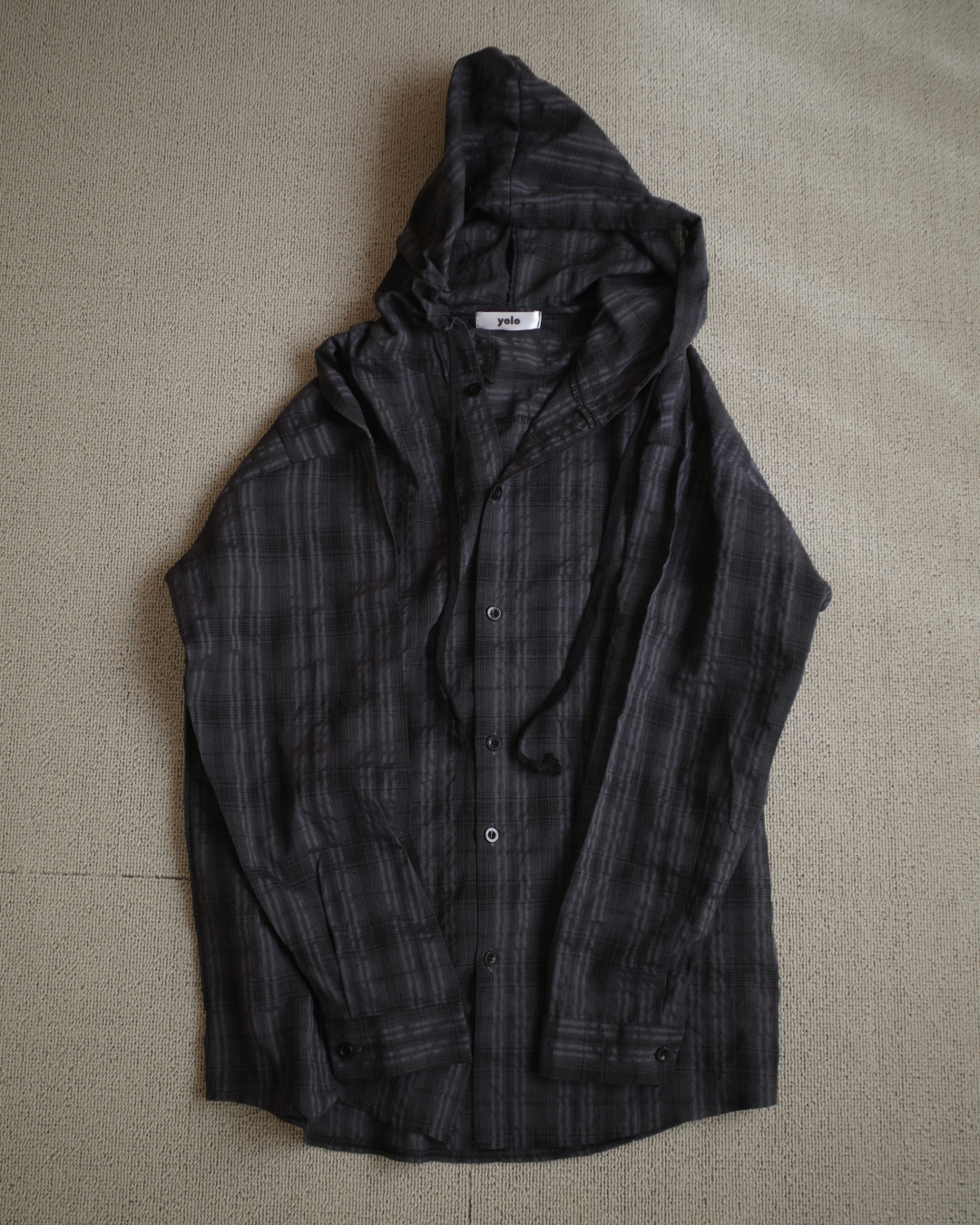 チェック柄ルーズシャツジャケットSR0145