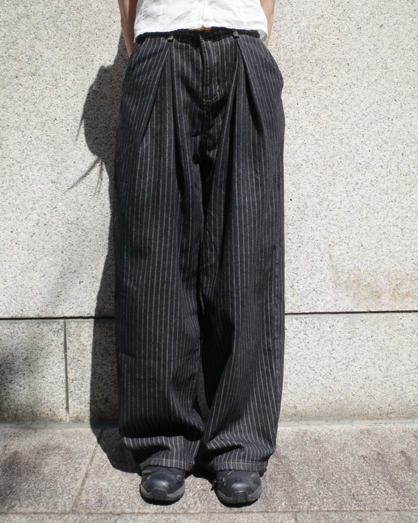 ピンストライプワイドパンツ SR0169