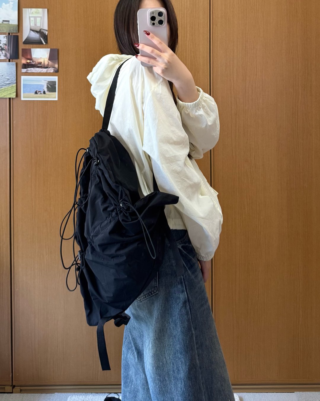 シャーリングギャザーナップサック SR0180