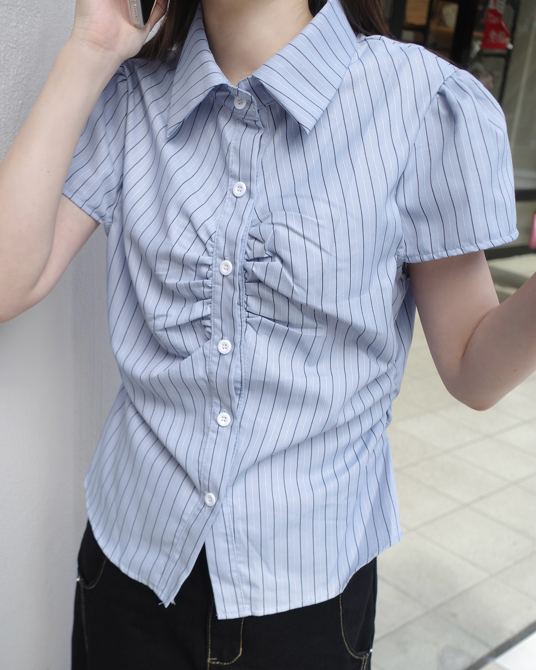 フロントシャーリングシャツ SR0216