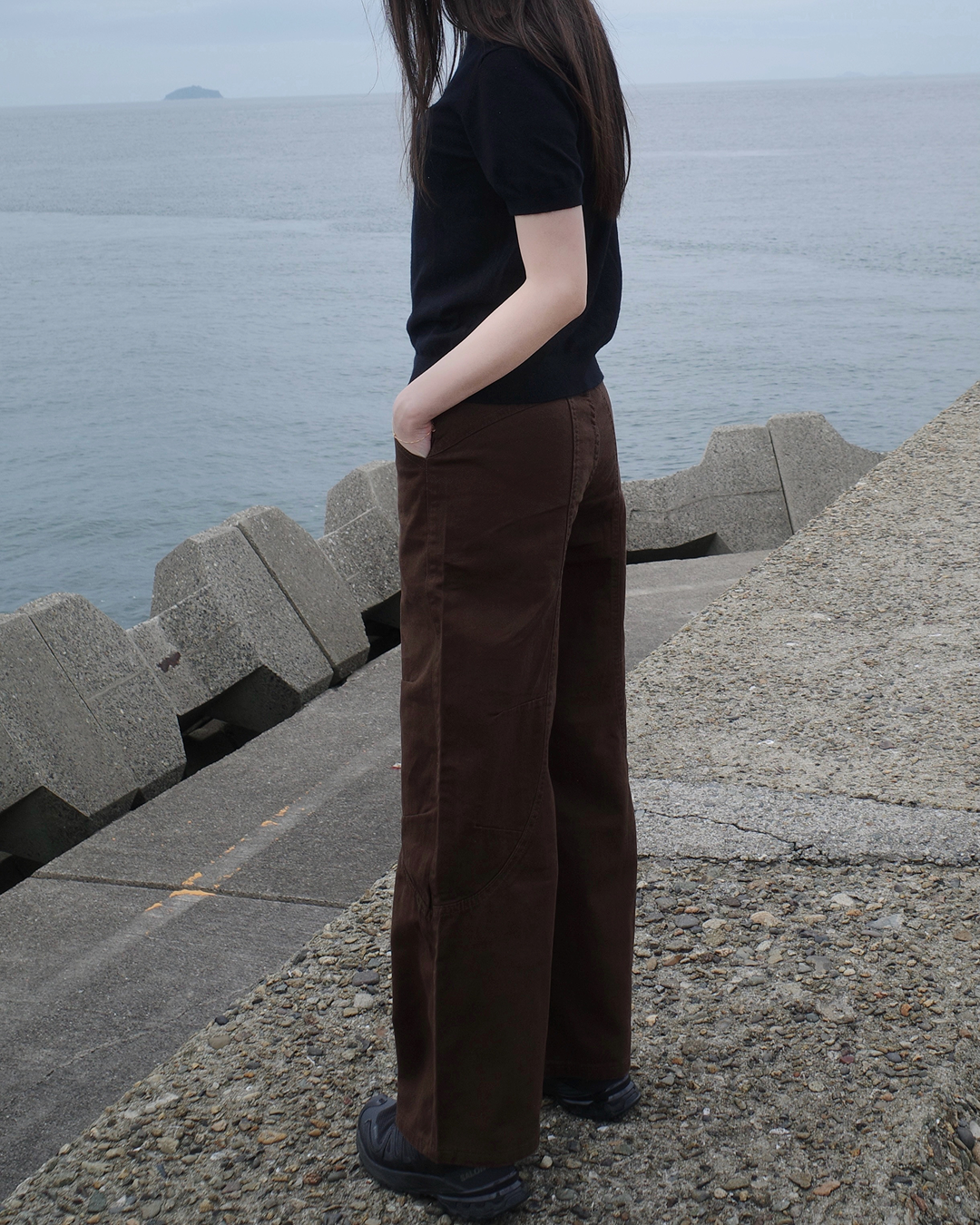 フロントシームワイドワークパンツ SR0260