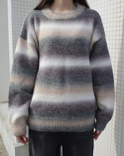オンブレボーダーニット SR0284