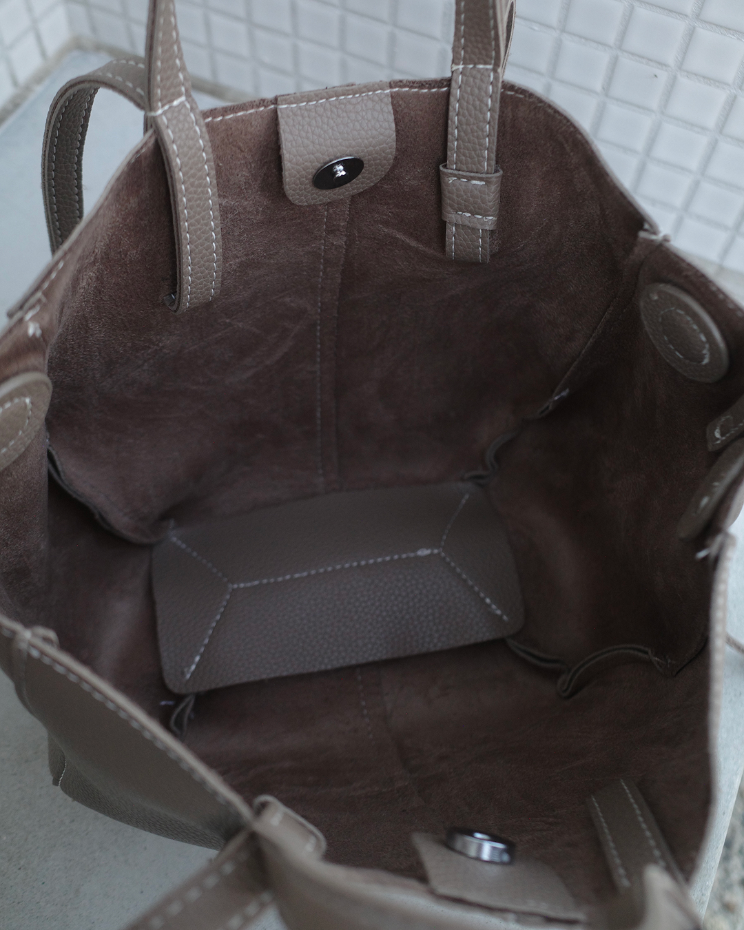 パネルデザインビッグトートバッグ SR0292