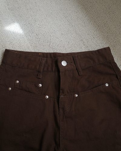 パッチワークシザーワイドパンツ SR0297
