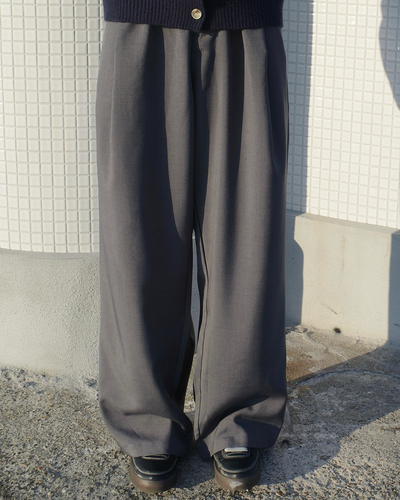 オーバーワイドタックスカジュアルパンツ SR0298