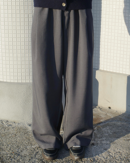 オーバーワイドタックスカジュアルパンツ SR0298