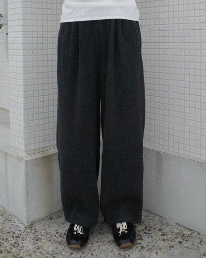 タックデザインフリースワイドパンツ SR0324