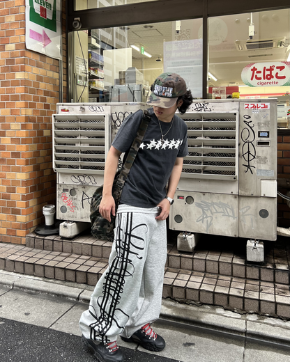 プリントドローストリングシマースウェットパンツ SS0008