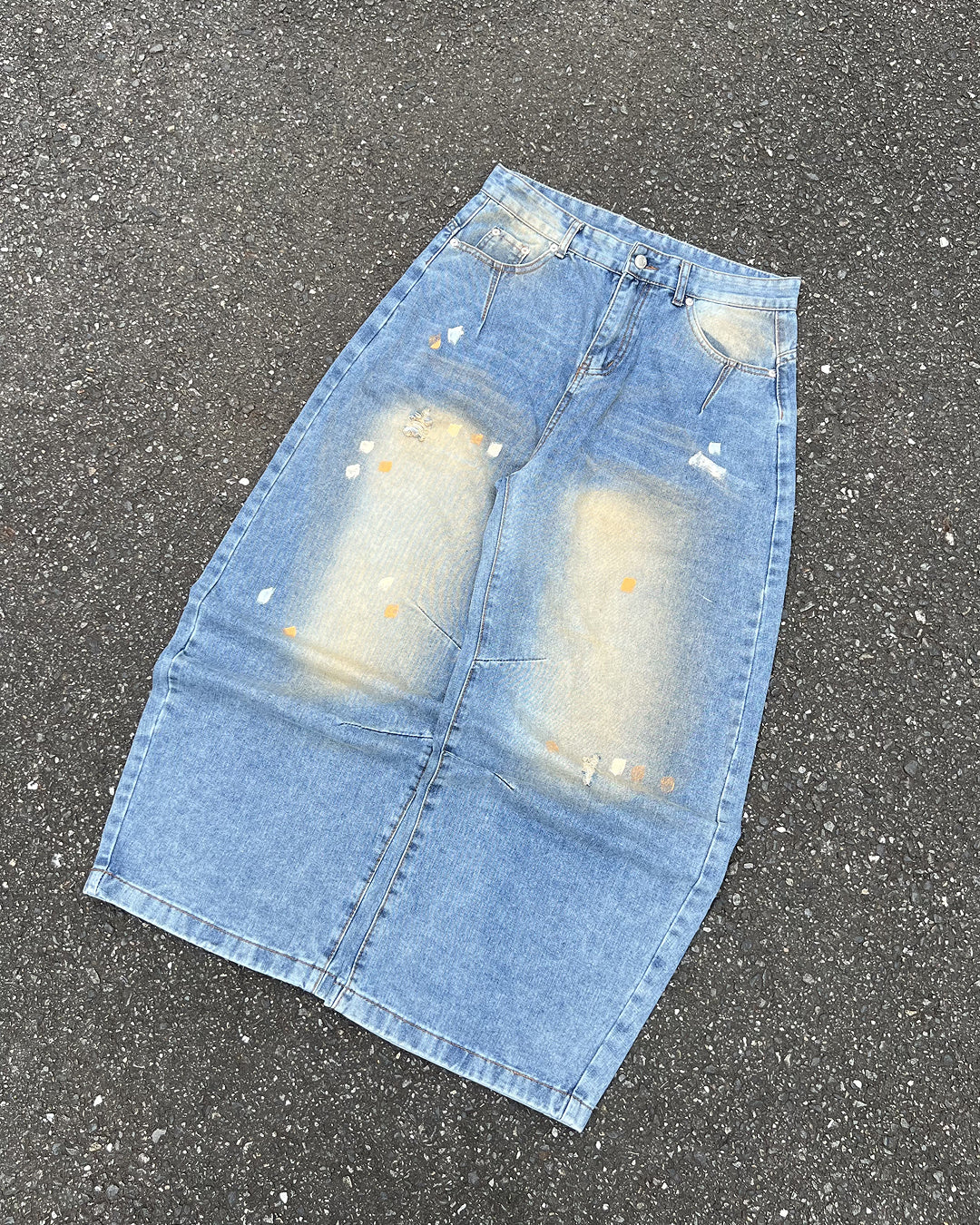 リッピングワイドデニム SS0037