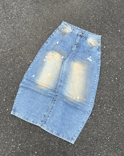 リッピングワイドデニム SS0037