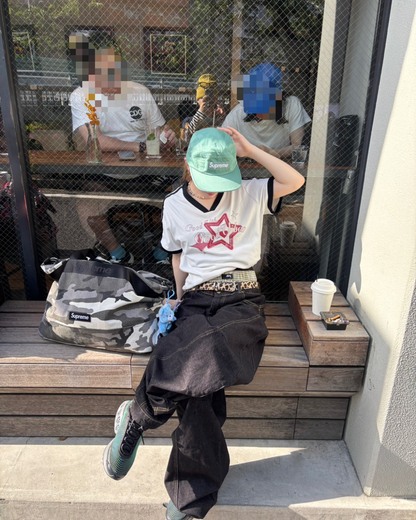 スターVネックリンガーTシャツ SW1018