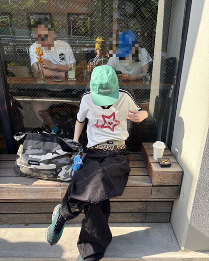 スターVネックリンガーTシャツ SW1018