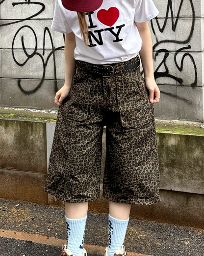 優里着用　レオパード柄カジュアルパンツ レオパードジョーツ AW1037 – YOLO（ヨロ）｜ファッション通販
