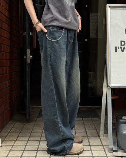 ヴィンテージライクストレートデニムSY0023