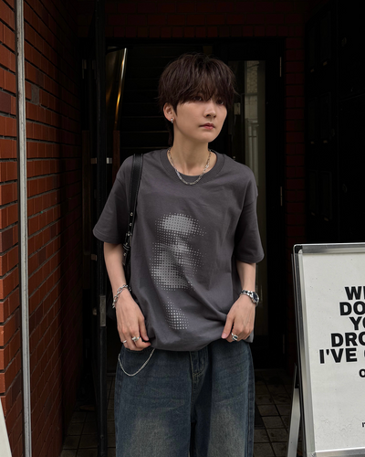 ドットフェイスグラフィックTシャツSY0072