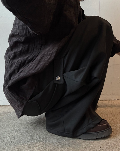 ストラップデザインバルーンスウェットパンツ SY0077