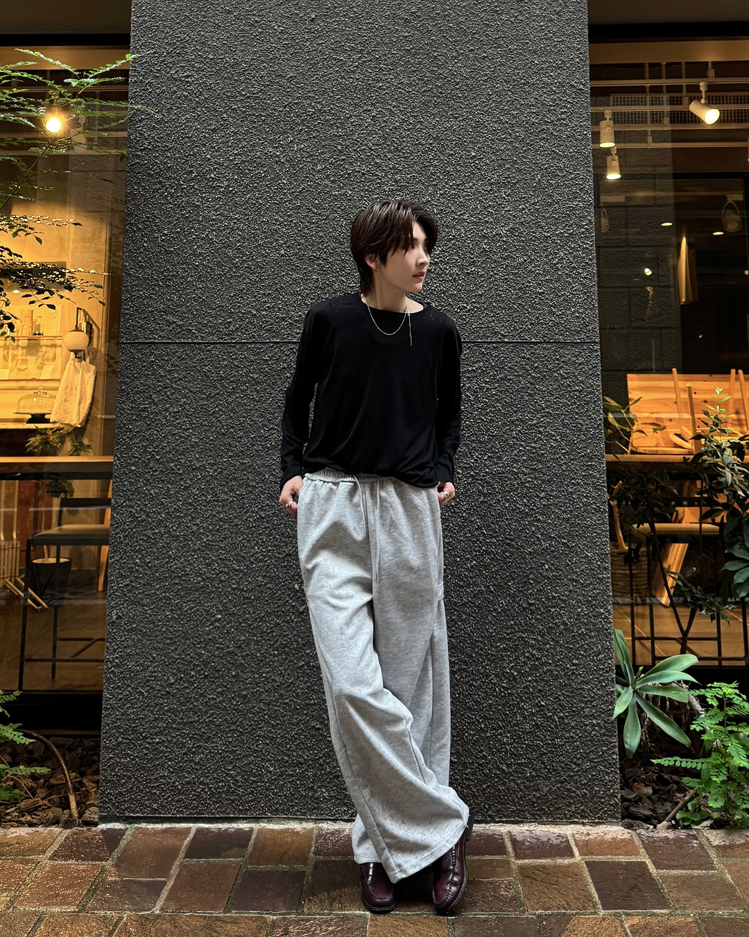 ストラップデザインバルーンスウェットパンツ SY0077