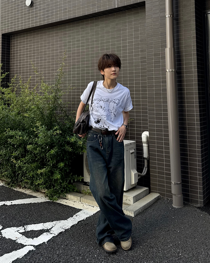 グラフィックスケッチTシャツ SY0094