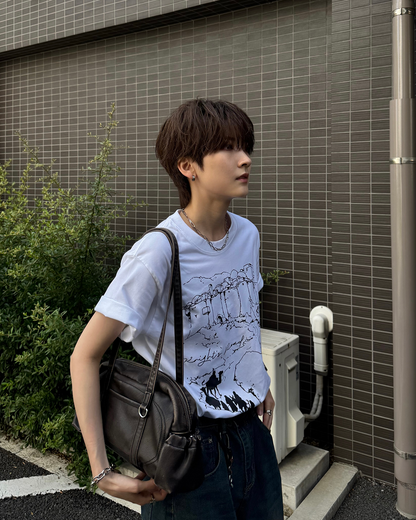 グラフィックスケッチTシャツ SY0094
