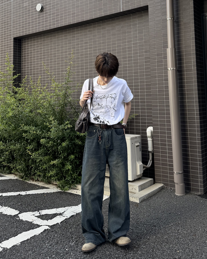 グラフィックスケッチTシャツ SY0094