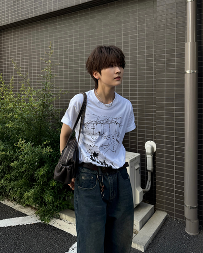 グラフィックスケッチTシャツ SY0094