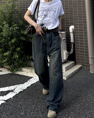 グラフィックスケッチTシャツ SY0094
