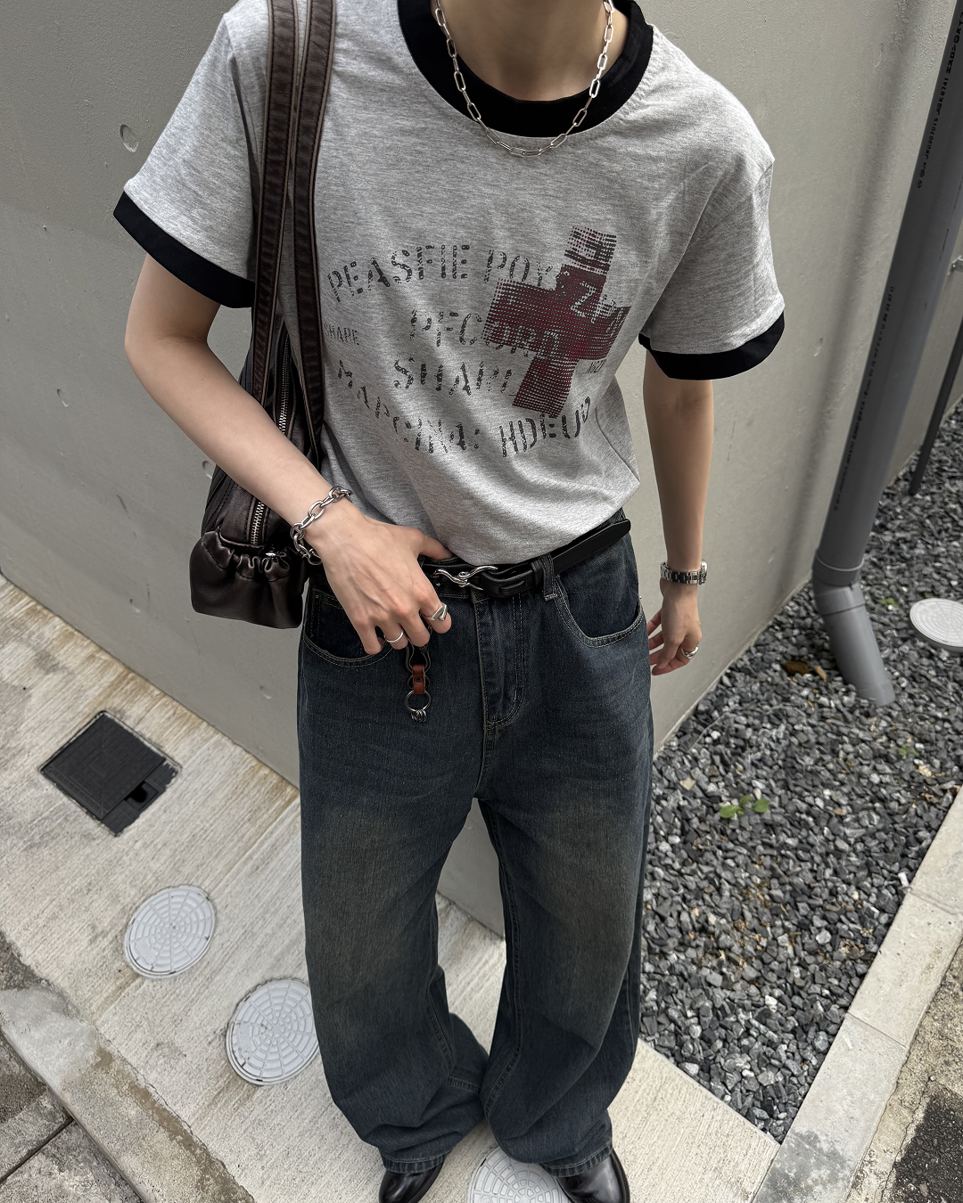 ヴィンテージクロスリンガーTシャツ SY0095