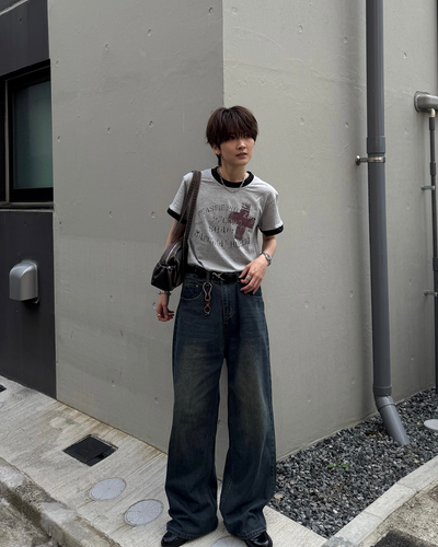 ヴィンテージクロスリンガーTシャツ SY0095